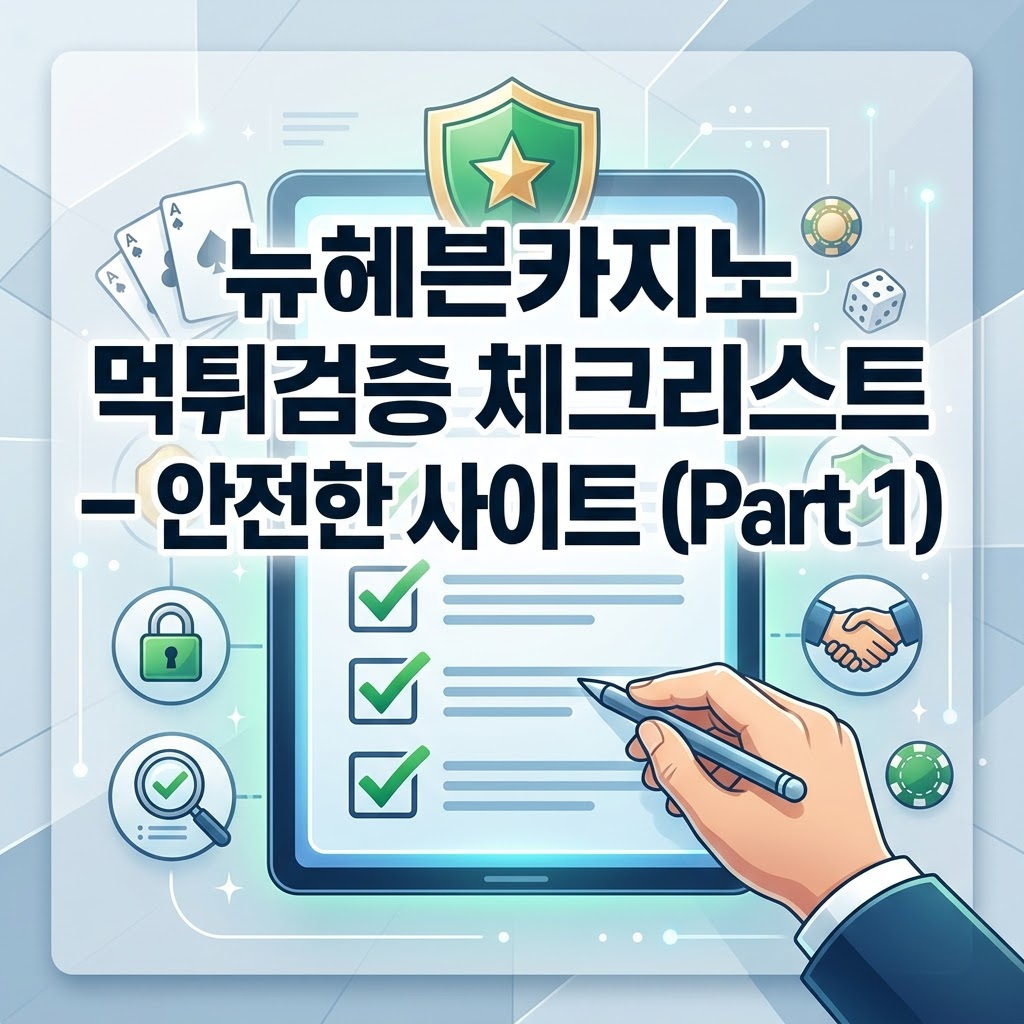 뉴헤븐카지노 먹튀검증 체크리스트: 안전한 카지노 사이트 판별법 (Part 1)